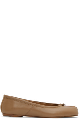 Maison Margiela - Tan Tabi Ballerina Flats | SSENSE