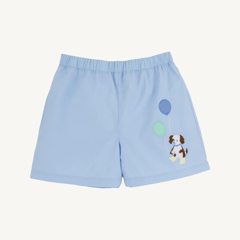 Shelton Shorts - Beale Street Blue with Worth Avenue White Stork & Dog | The Beaufort Bonnet Company