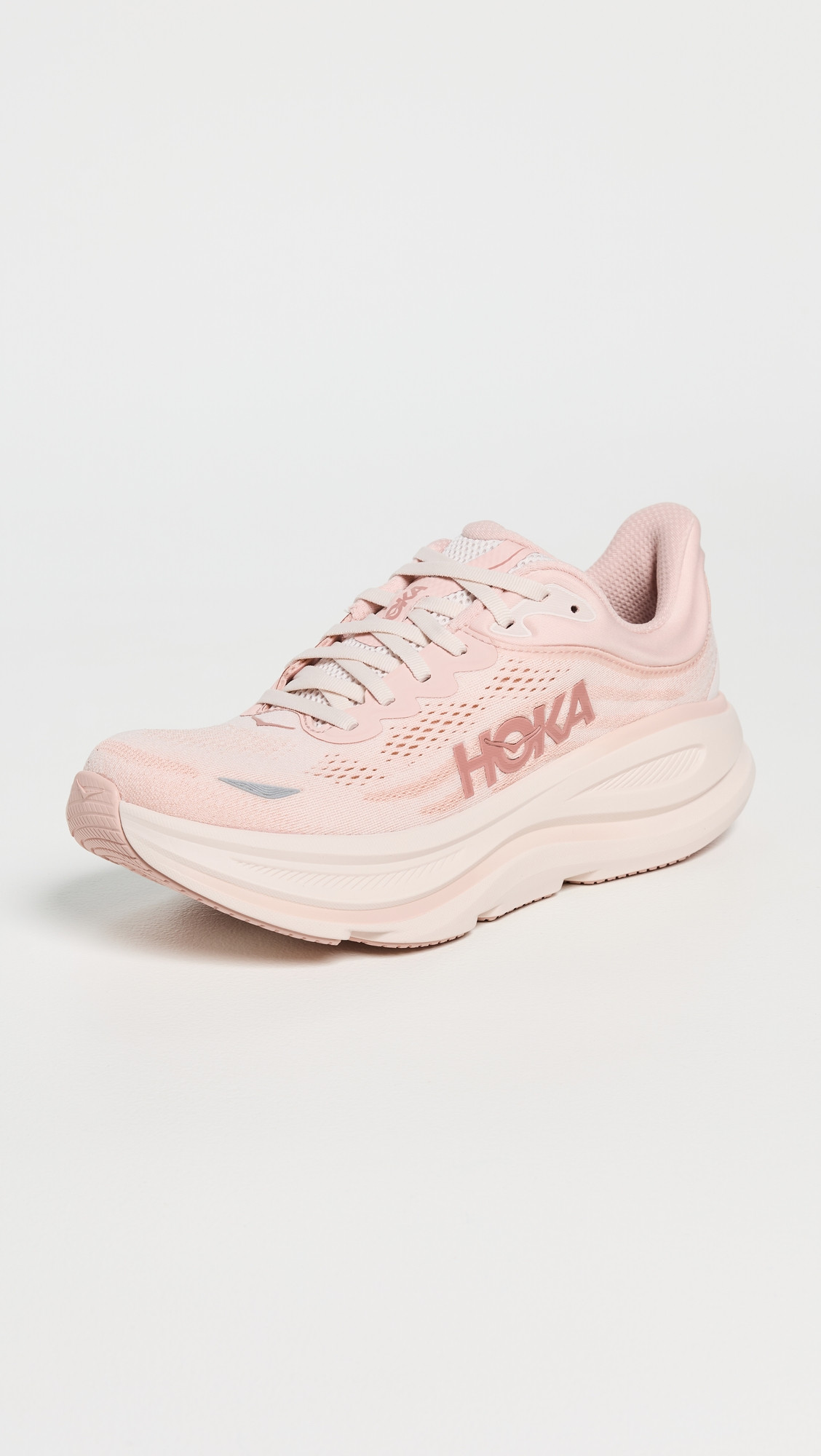 HOKA Bondi 9 Sneakers Rose Latte/Rose Cream 9 | Shopbop