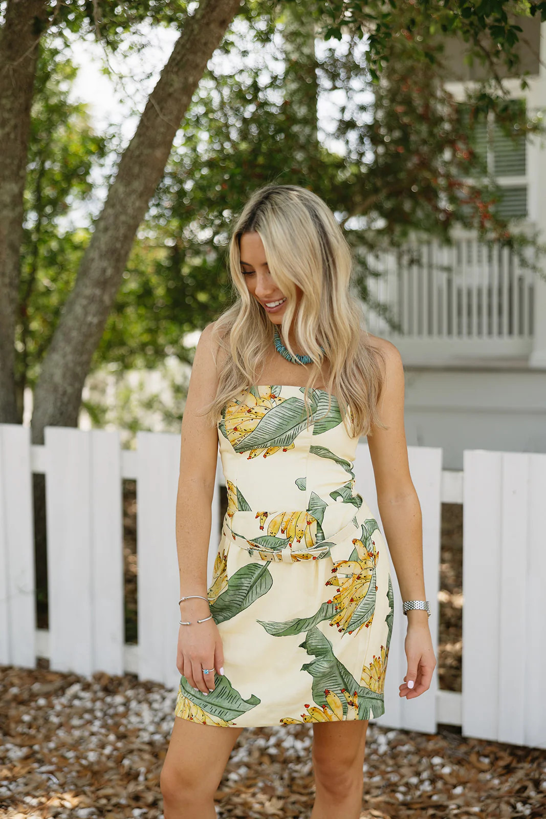 Morgana Mini Dress - Paradise Print | Triple Threads