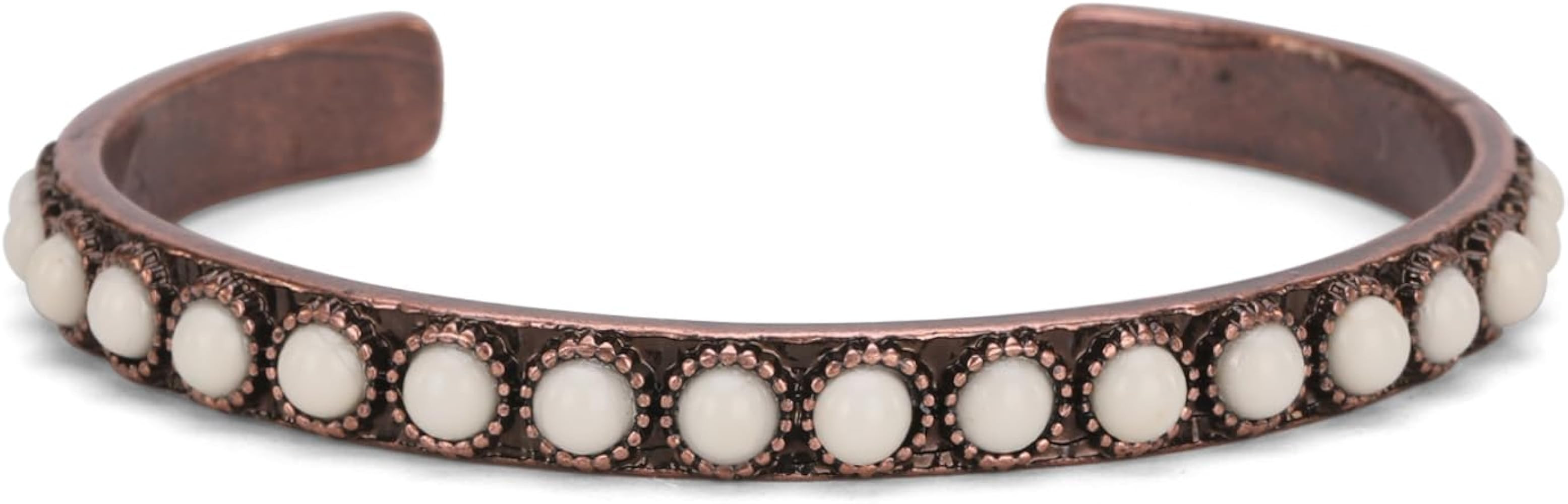 Montana West Rustic Couture's Bohemian Turquoise Cuff Bangle Bracelets for Women Cowgirl | Amazon (US)