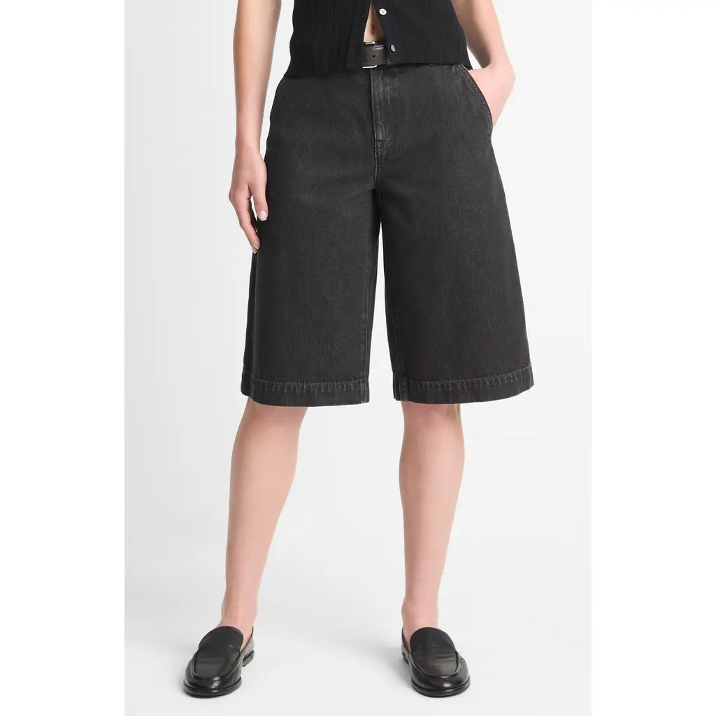 Vince Longline Denim Shorts in Washed Black at Nordstrom Rack, Size 24 | Nordstrom Rack