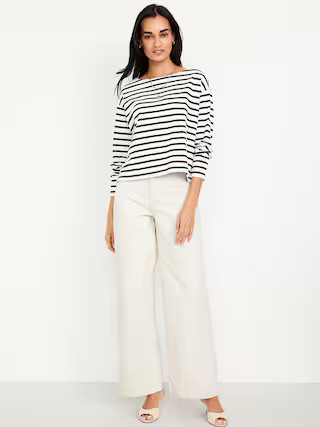 Extra High-Waisted Mariner Wide-Leg Pants | Old Navy (US)