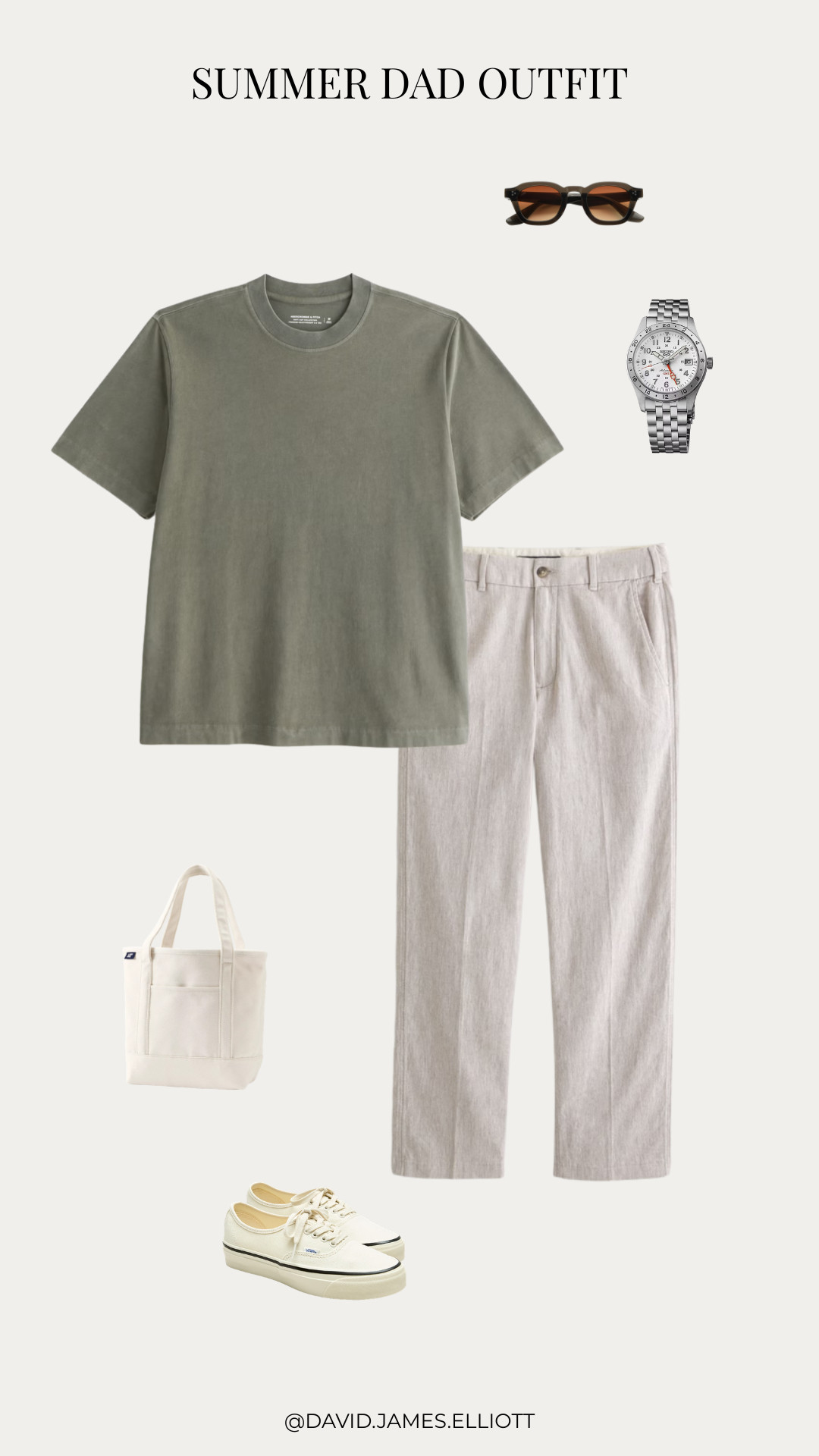 Summer casual outfit with linen trousers for guys.  

 #LTKMens