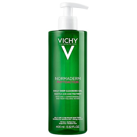 VICHY Normaderm Daily Acne Face Wash, Salicylic Acid Face Cleanser for Oily & Acne Prone Skin, Ac... | Amazon (US)
