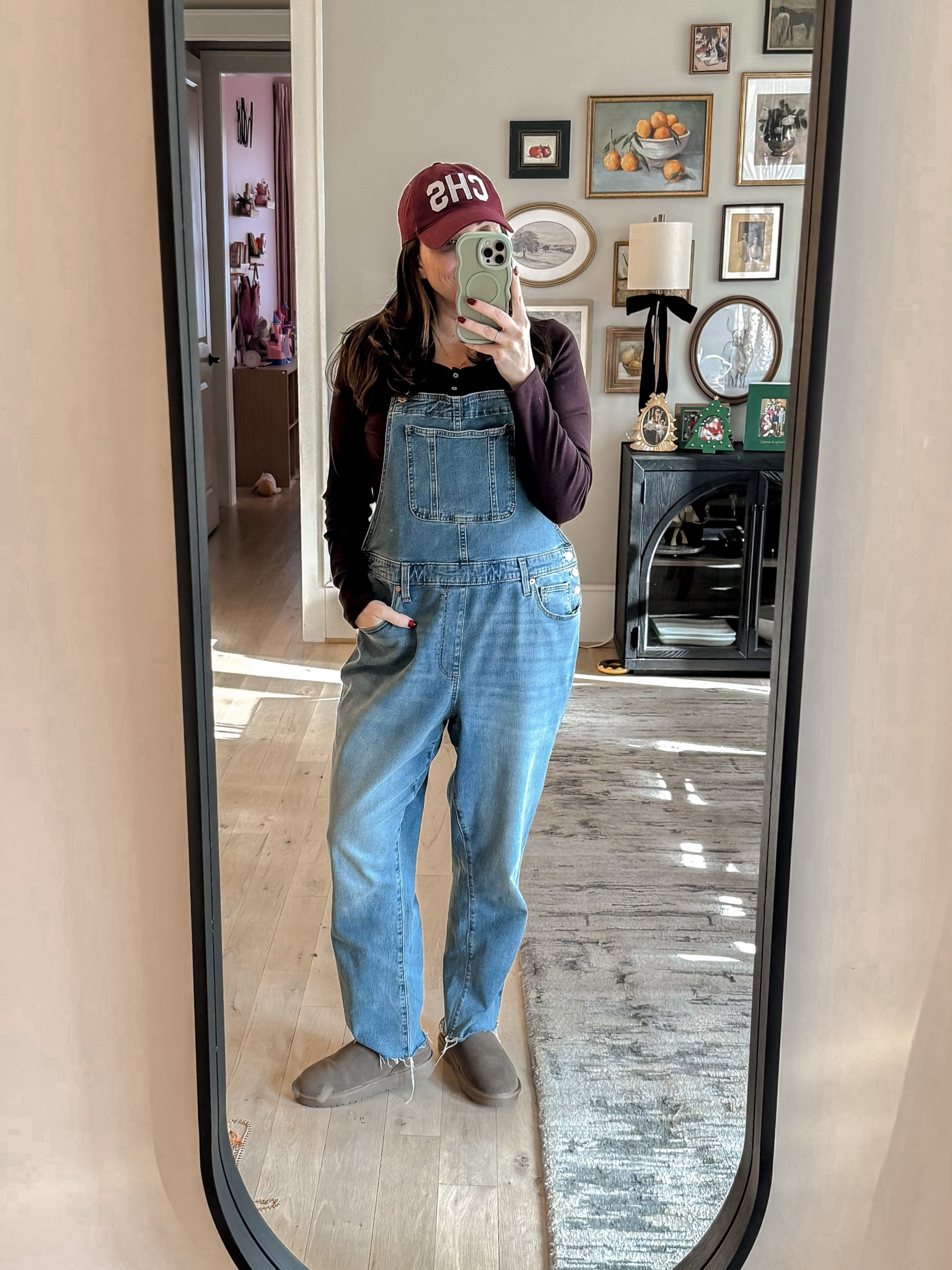 Went out in public for the first time so decided to wear something cute. But you know it still had to be uber comfortable! These kohls henleys are AMAZING! I need one in every color! Overalls are older from Target (will link similar). 
Tee L / Overalls XL / Shorties tts / Ballcap from my Alma Marta CofC! 

#LTKMidsize #LTKOver40 #LTKootd