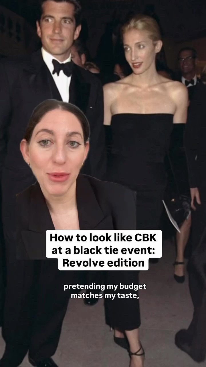 Would you wear this? Comment for links! Welcome to my new series. Everything also linked in bio. 💋 @makebeautyofficial @normakamali @tonybianco @revolve @perfectwhitetee #carolynbessettekennedy #revolve #nycinfluencer #lovestory #nycfashion