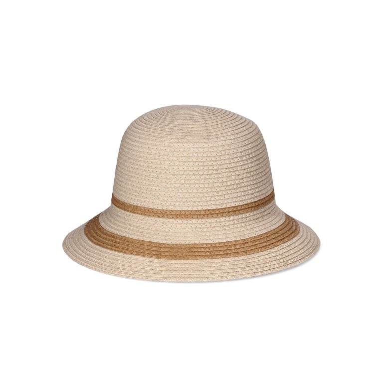 Time and Tru Women's Stripe Cloche Hat | Walmart (US)