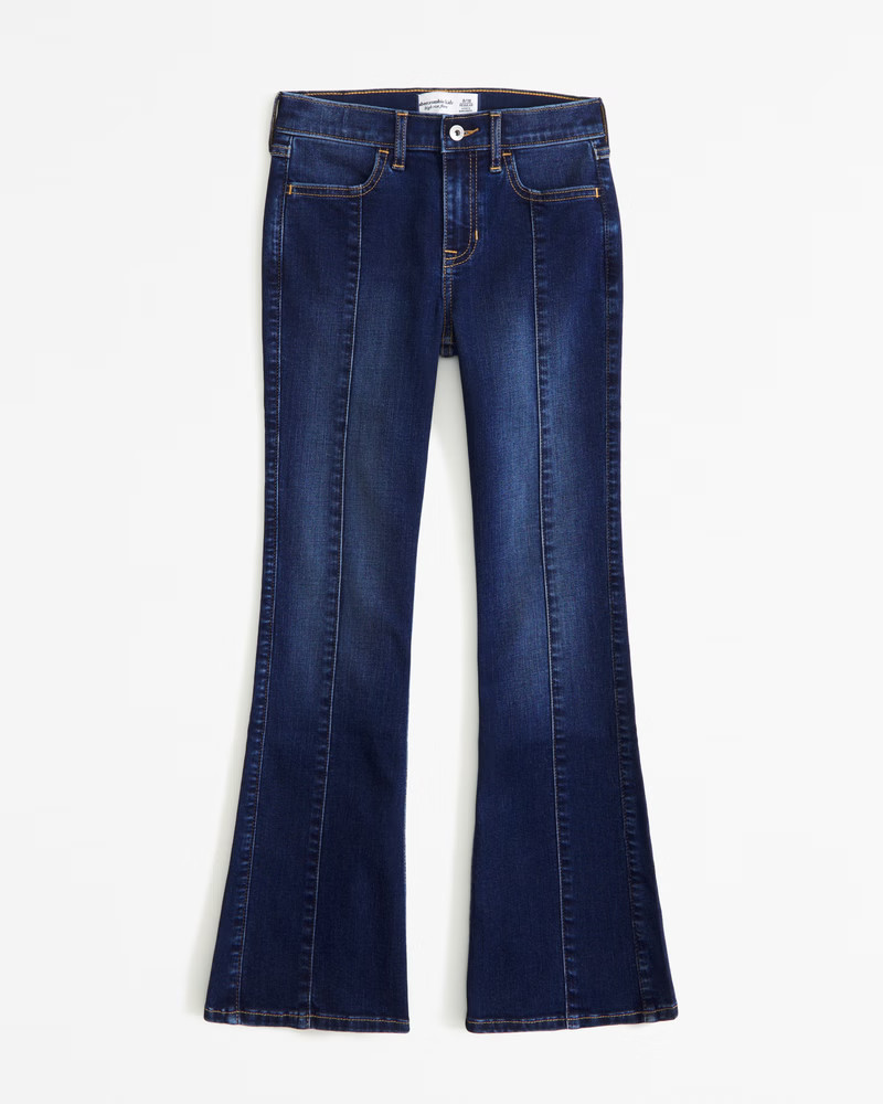 girls high rise flare jeans | girls new arrivals | Abercrombie.com | Abercrombie & Fitch (US)