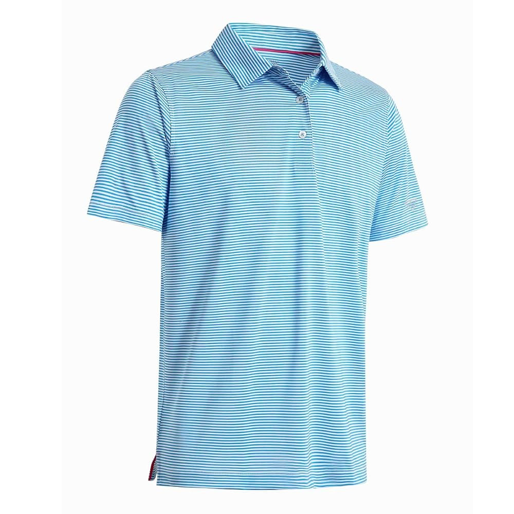 Men's Golf Polo Shirts Short Sleeve Striped Performance Moisture Wicking Dry Fit Golf Shirts for ... | Amazon (US)