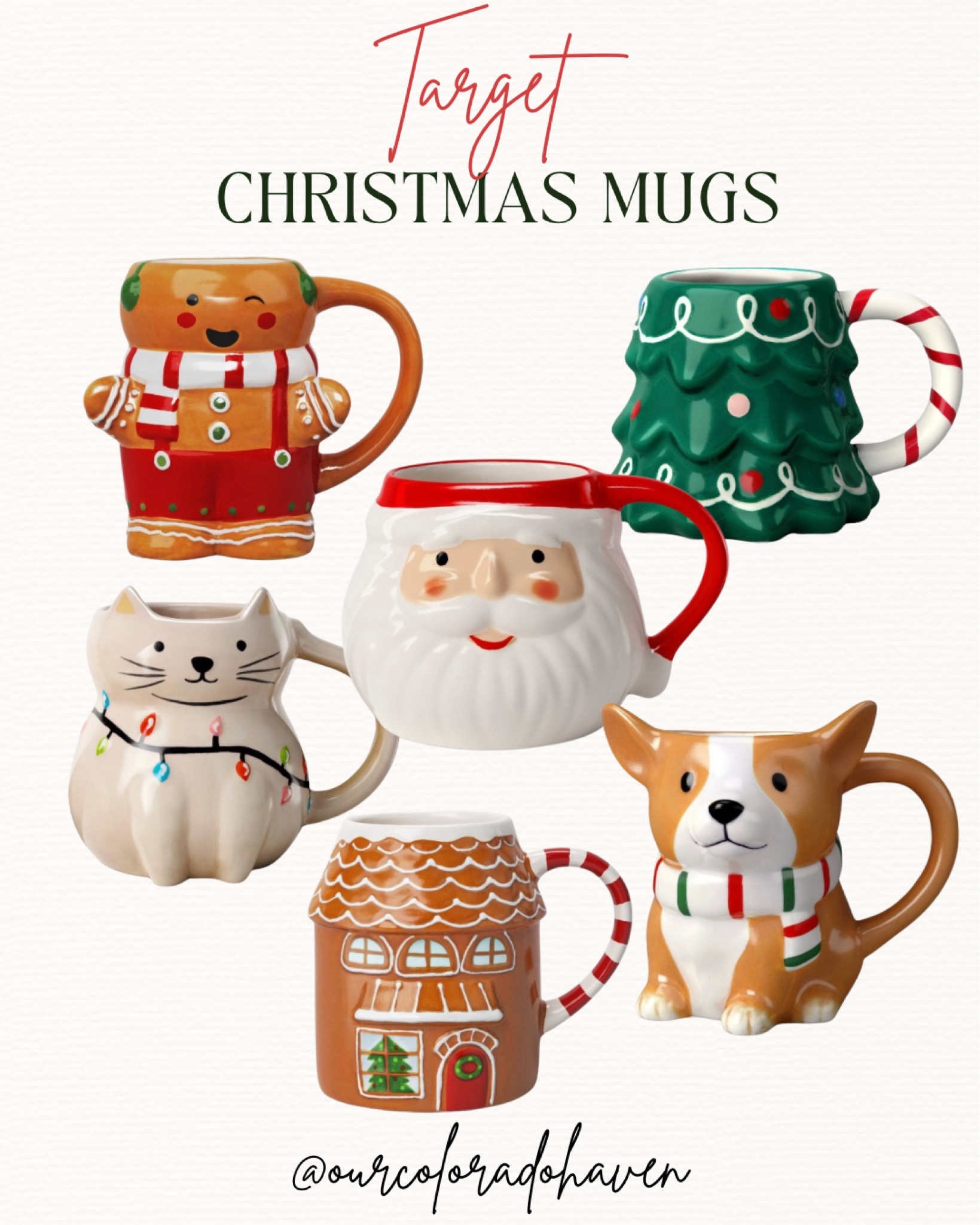Christmas mugs! 🎅❤️ Christmas. Christmas decor. 

#LTKHoliday #LTKHome #LTKSeasonal