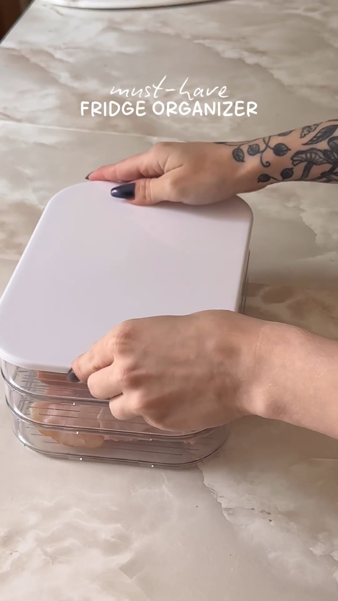 must-have fridge organizer: i’ve been wanting one of these stackable lunch meat containers forever and finally caved when i found it in the #targetdollarspot 🤭 
#fridgeorganizer #fridgeorganization 

#LTKHome #LTKSaleAlert #LTKFindsUnder50