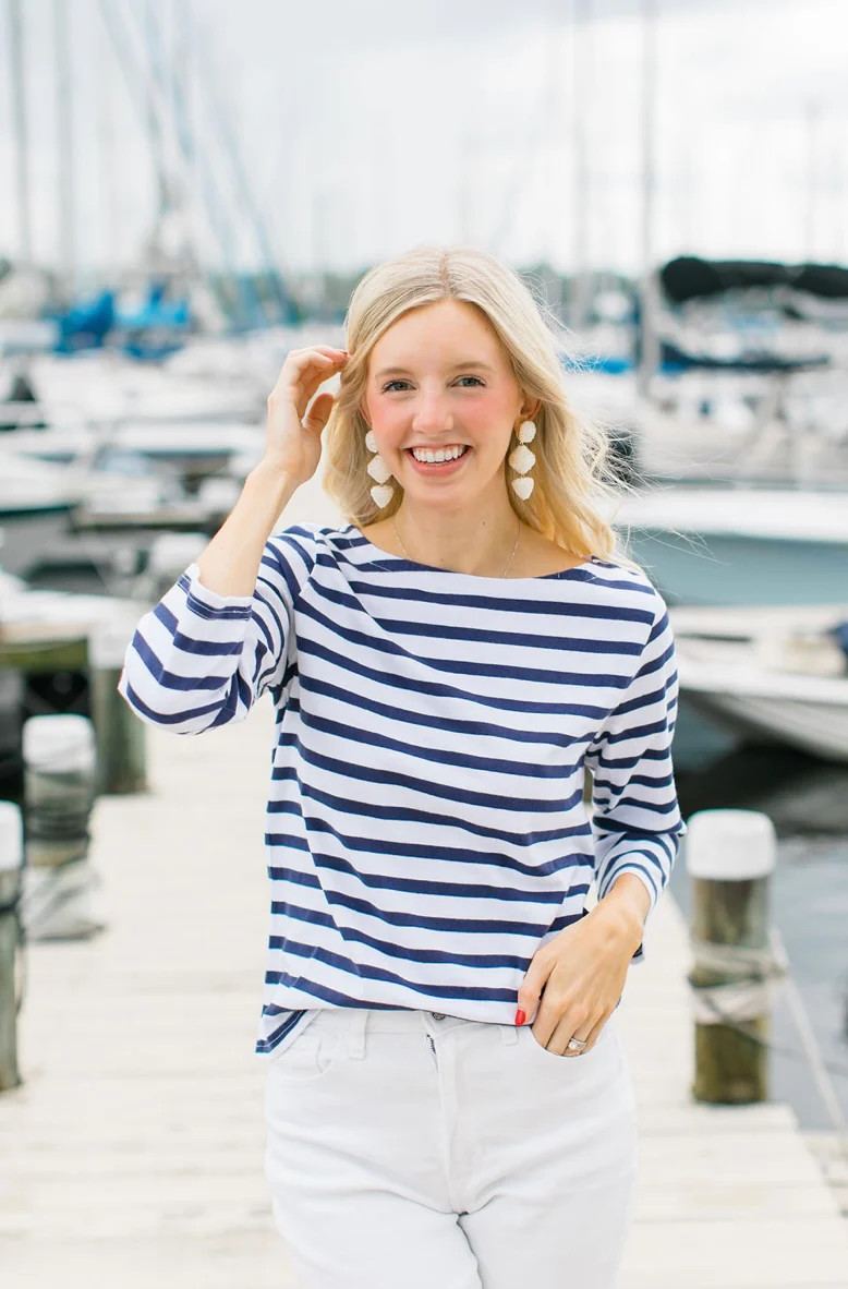 Navy Breton Stripe Shirt by NAVYBLEU | navyBLEU LLC