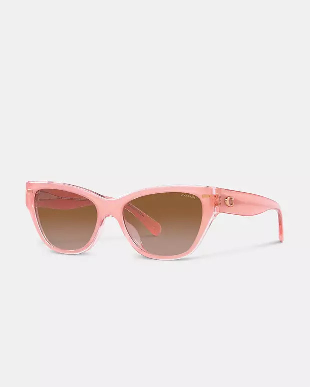 Beveled Signature Square Cat Eye Sunglasses | Coach (US)