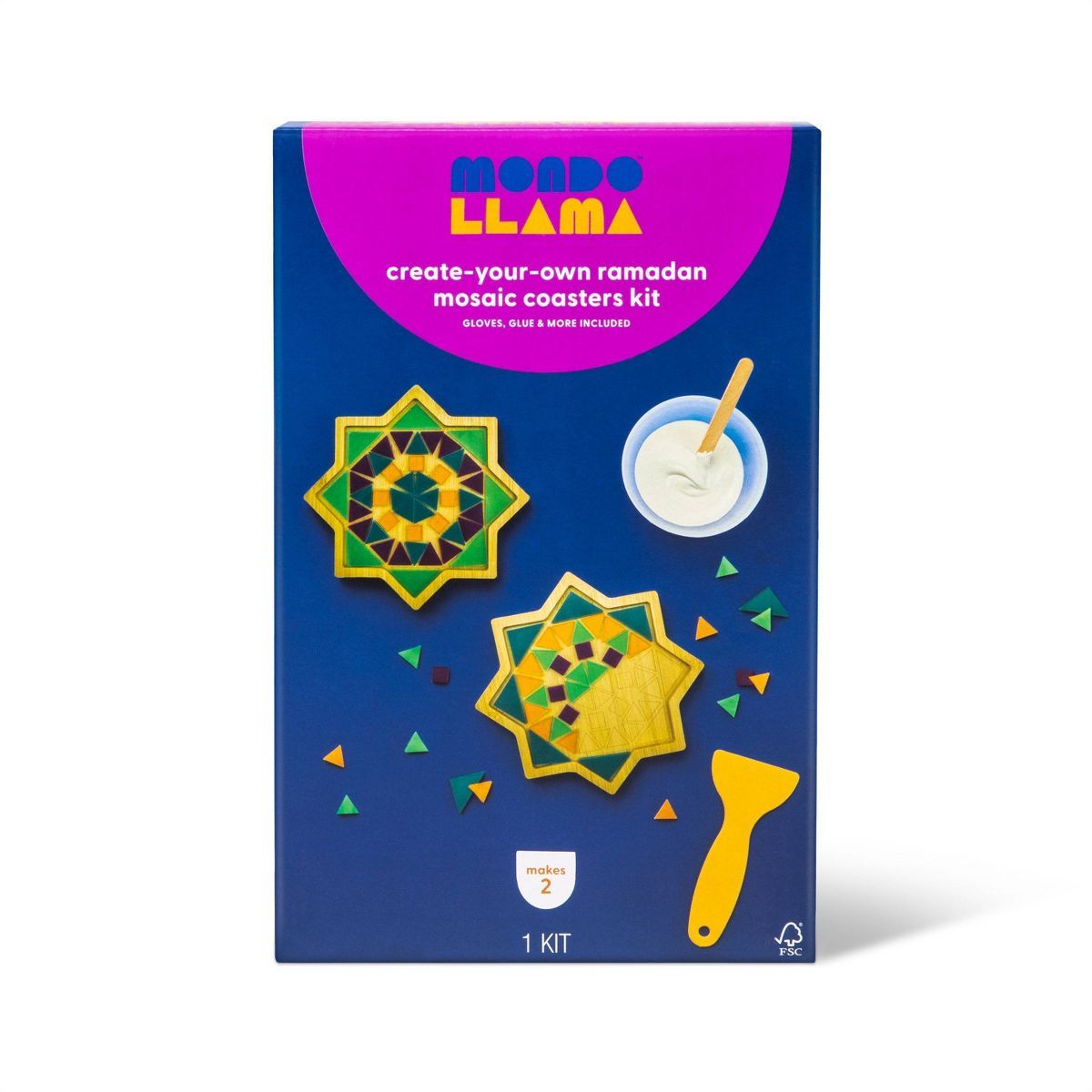 Make-Your-Own Ramadan Mosaic Coasters Kit - Mondo Llama™ | Target