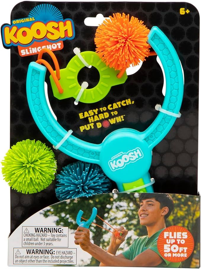 Koosh Slingshot - for Kids with Storage in Handle - Comes with 3 Mini Balls, Sports and Outdoor P... | Amazon (US)