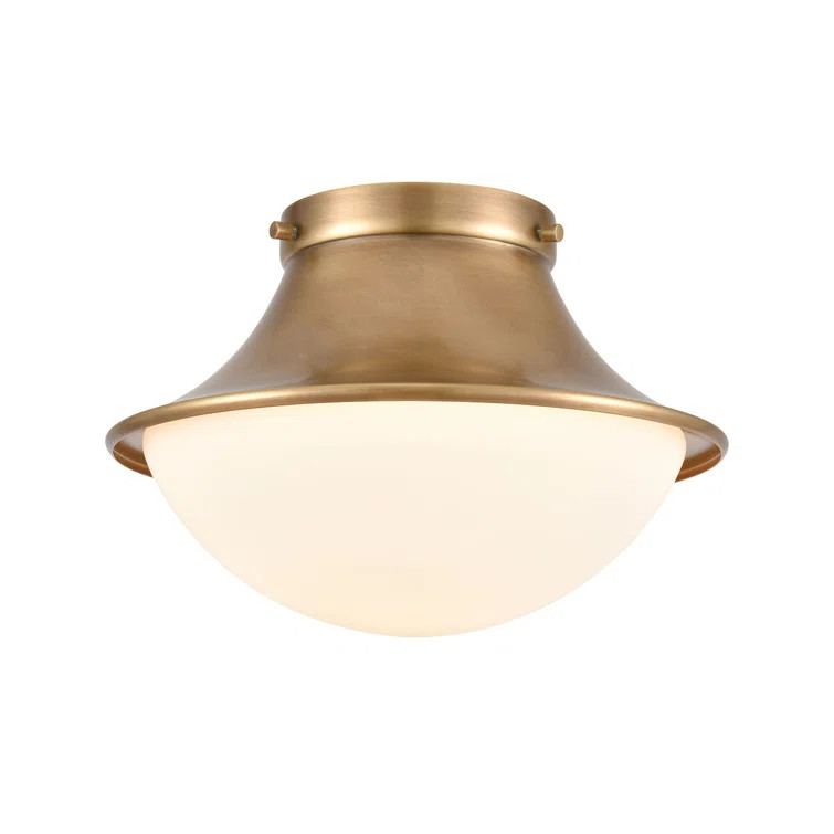 Rowley Glass Flush Mount | Wayfair North America