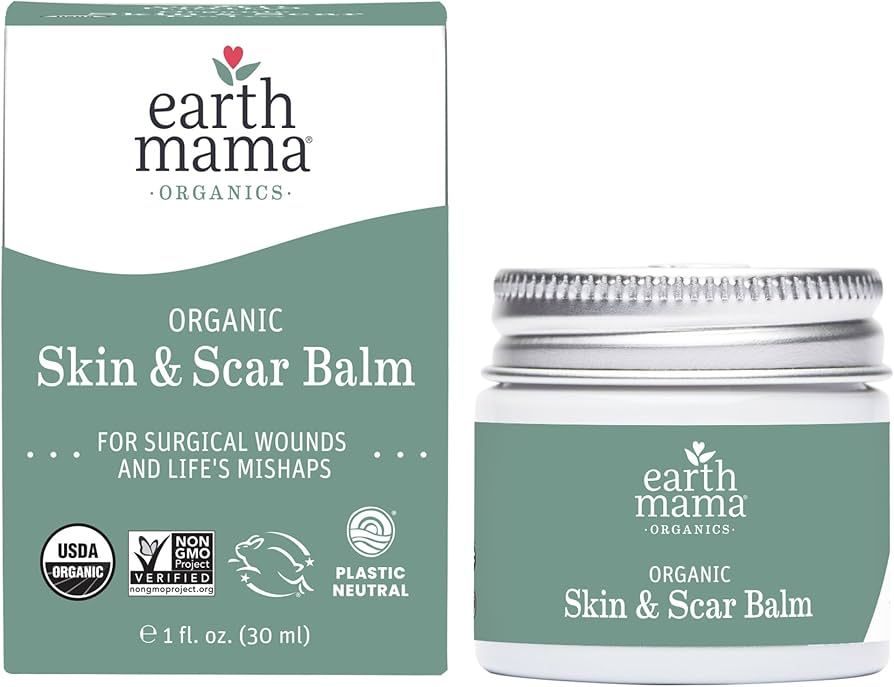 Earth Mama Organic Skin & Scar Balm | Surgical Wound & C-Section Recovery Skin Care, Pregnancy St... | Amazon (US)