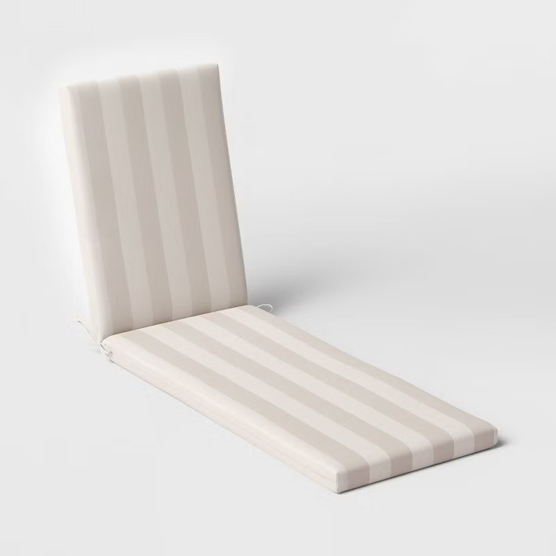 Cabana Stripe Outdoor Chaise Cushion DuraSeason Fabric™ - Threshold™ | Target