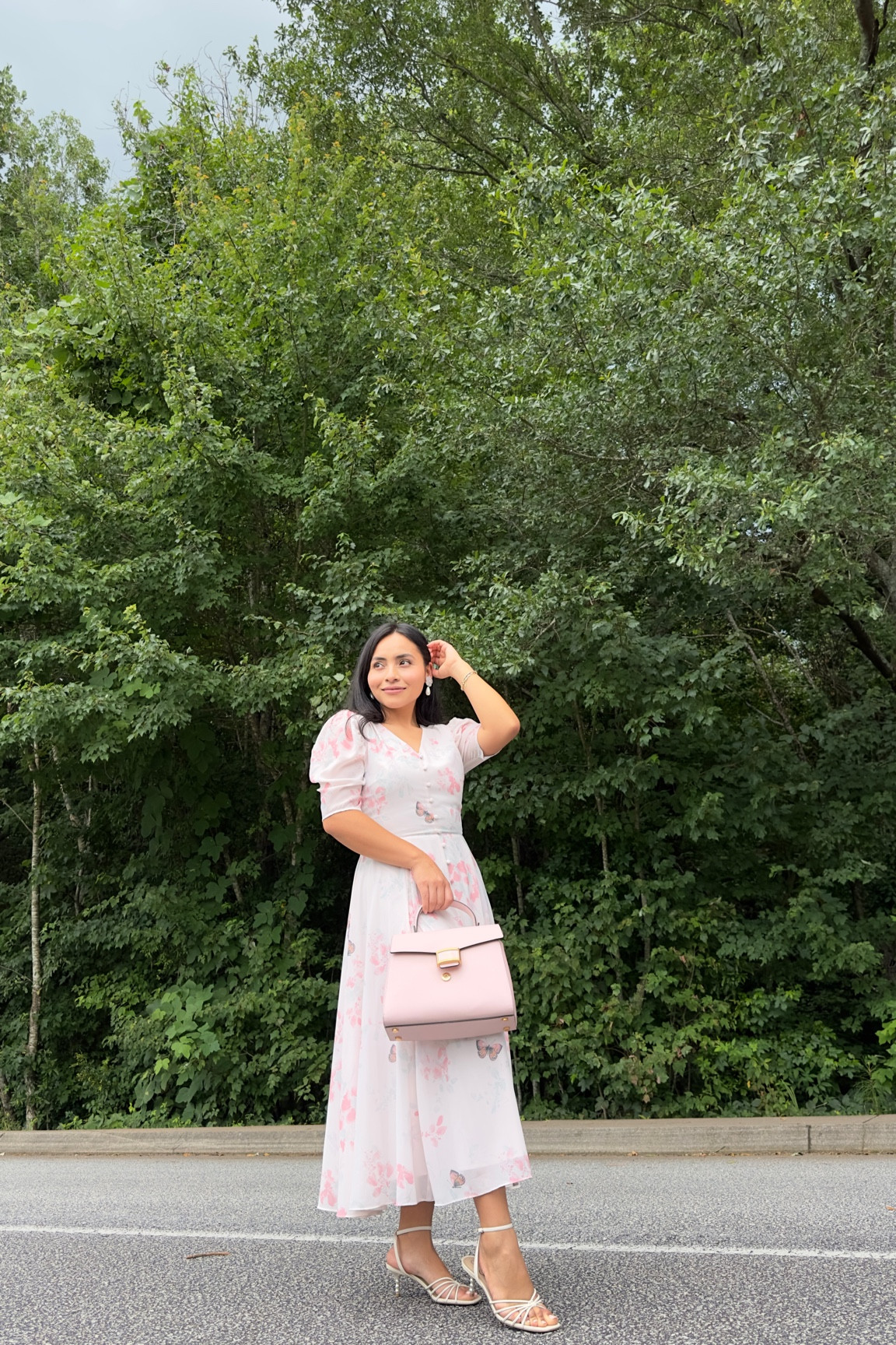 This bag is currently on sale. It’s one of the best pretty pinks bag I have encounter. Medium size so great for 5”0 height girls! Shoes are comfortable, stewpot heels for every occasion! I wear them even with jeans 

#LTKshoecrush #LTKFind #LTKsalealert
