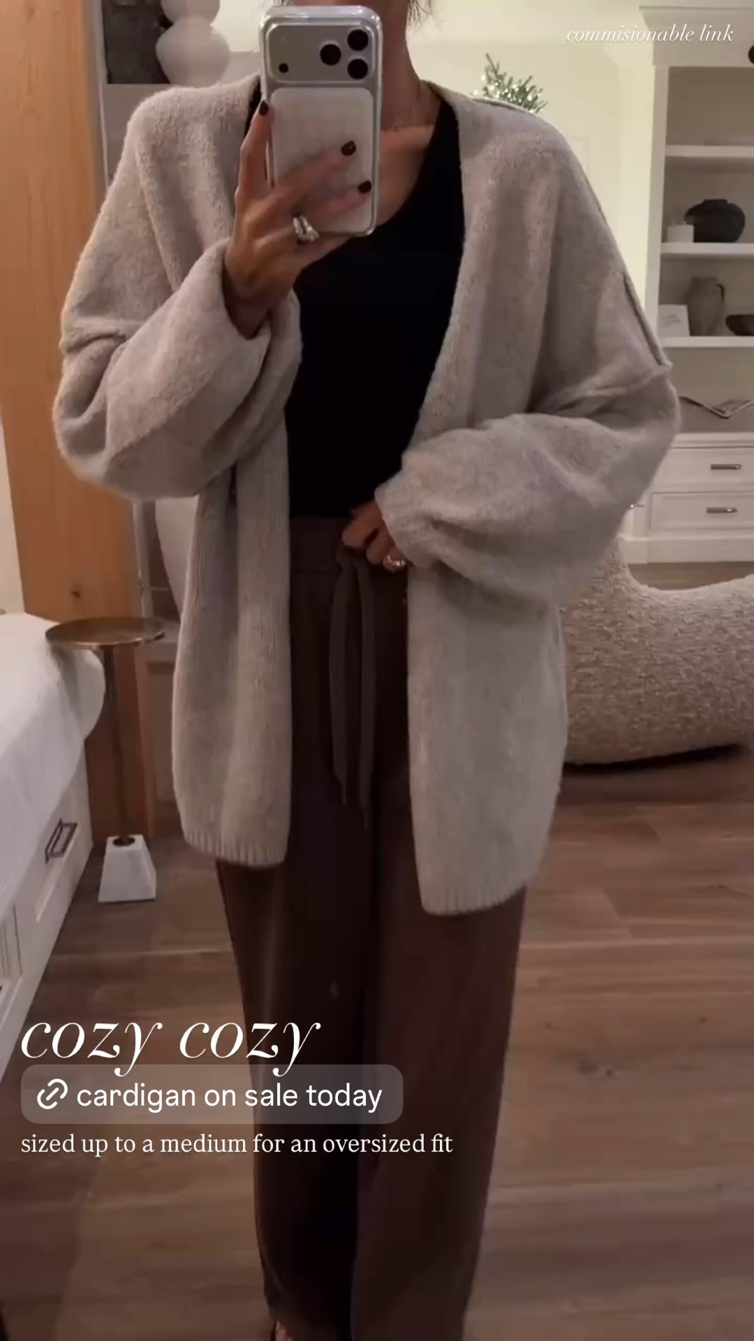 This cardigan is so so cozy and on sale today❗️ I sizes up to a medium for an oversized fit✨

#LTKootd #LTKgrwm #LTKSeasonal