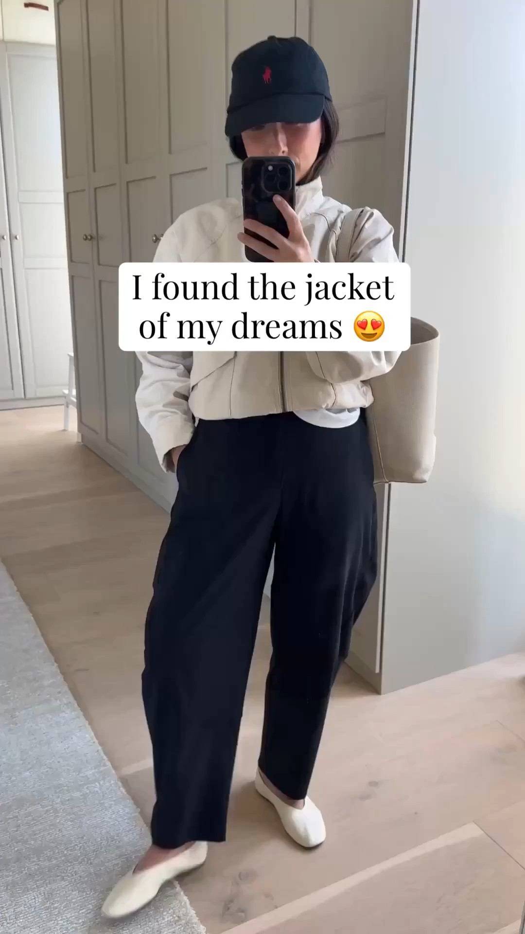 New favorite mom uniform unlocked!!! Obsessed with this jacket and these pants. Just so effortless and elevated. 

Joe’s jacket small. Could I’m also wear the xs
Jcrew tee medium
Ruti pants 4 petite
Reformation flats 5
Quince bag small 
Polo hat
Dorsey James necklace 15”
Electric picks earring

mom style, athleisure, summer outfits

#LTKmomlife #LTKootd #LTKPetite