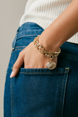 Mixed Beaded Stretch Bracelets, Set of 3 | Anthropologie (US)