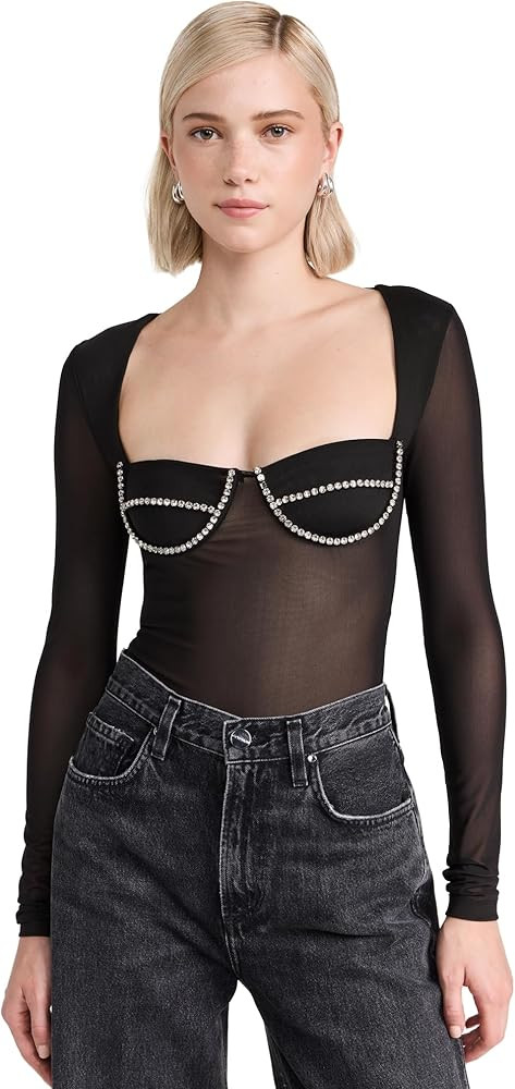 Bardot Women's Carter Diamante Thong Bodysuit | Amazon (US)