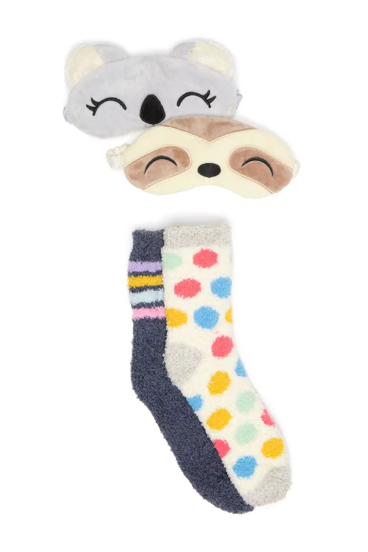 Free Press | Cozy Eye Mask & Novelty Socks 4-Piece Set | Nordstrom Rack | Nordstrom Rack