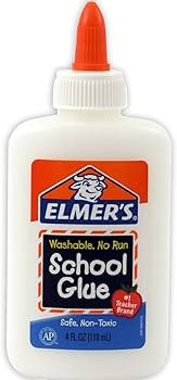 Washable Liquid School Glue [Set of 3] Size: 1.25" H x 2.5" W x 5.75" D | Amazon (US)