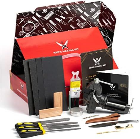 Knife Making Kit DIY Gift for Men - Gift Set with Complete Tools, Materials & Accessories to Make Kn | Amazon (US)