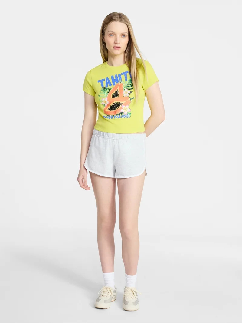 No Boundaries Knit Jersey Shorts, 2" Inseam, Women's XXS-XXL | Walmart (US)