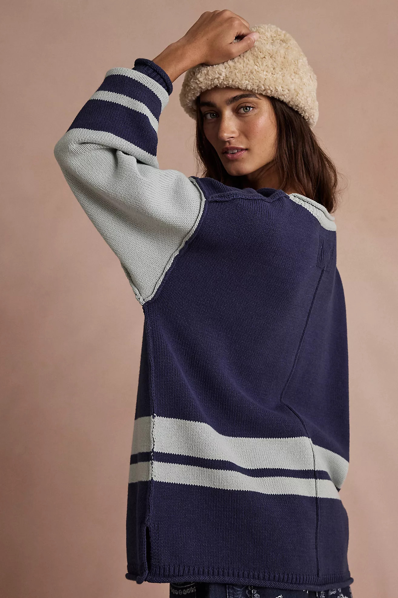We The Free Ella Colorblock Roll-Neck Knit Sweater | Free People (Global - UK&FR Excluded)