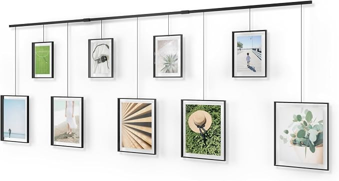 Umbra Exhibit Wall Frame with Metal Rod for Hanging-Rimless Design-Suitable for Living Room, Bath... | Amazon (US)
