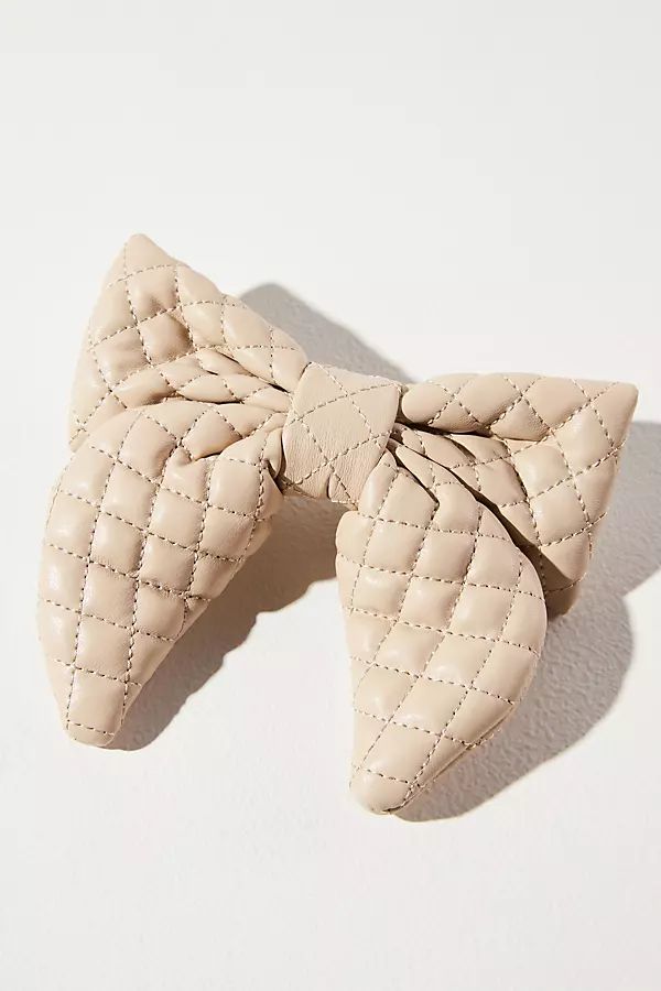 Quilted Puffy Bow Clip | Anthropologie (US)