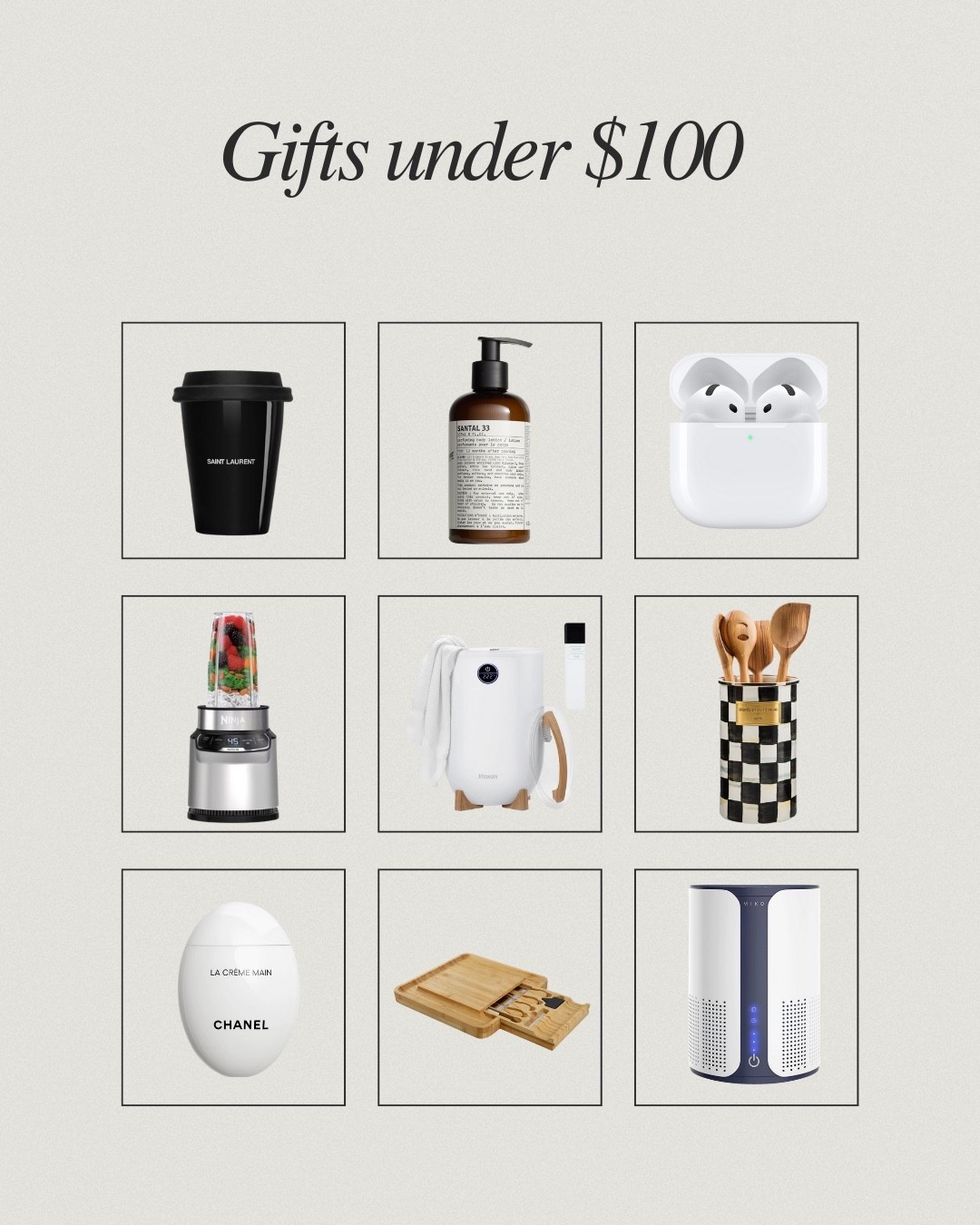 Gift ideas for anyone on your list - under $100! 🖤 

#LTKGiftGuide #LTKHoliday #LTKFindsUnder100