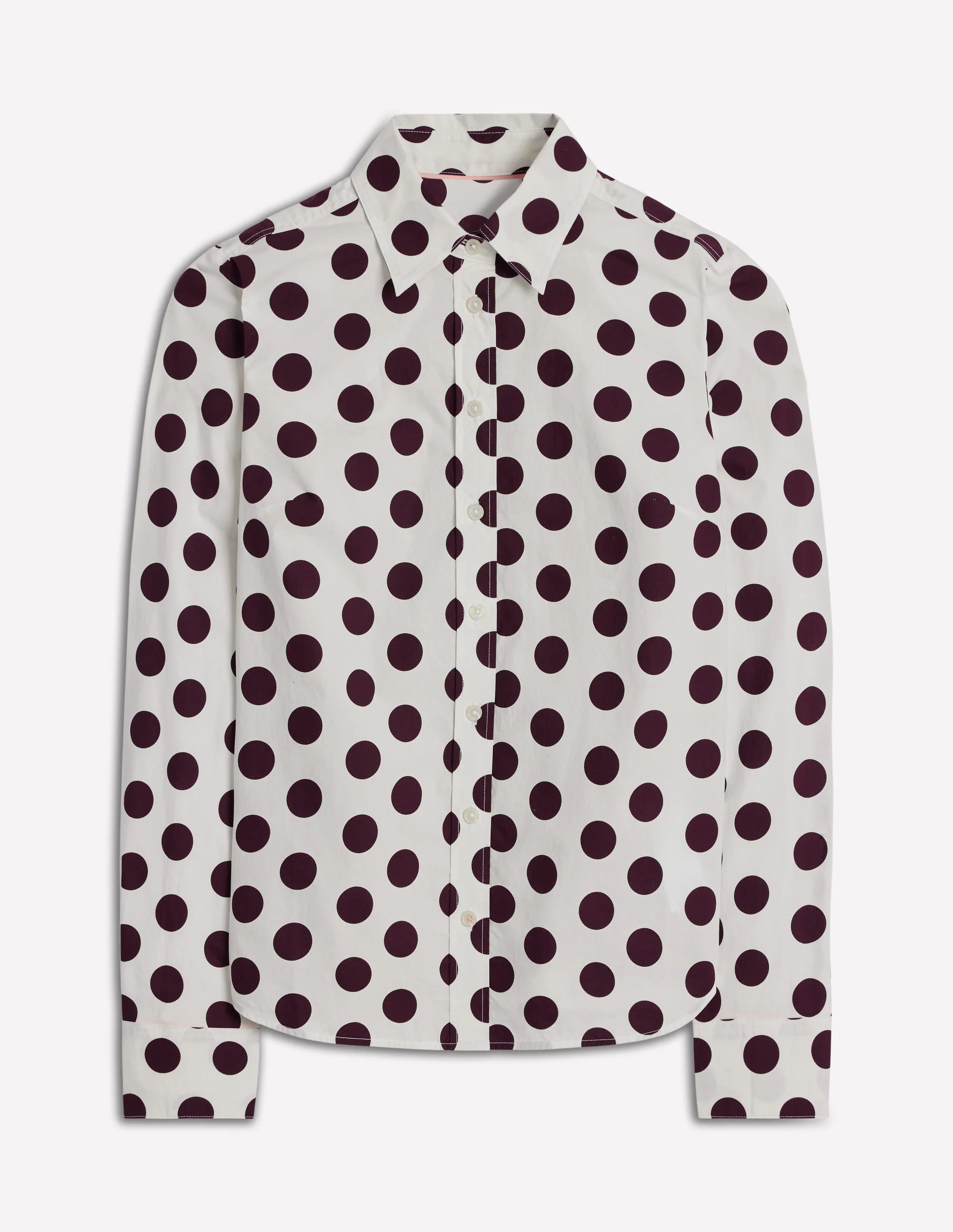 Sienna Cotton Shirt-Deep Wisteria, Spots | Boden (US)