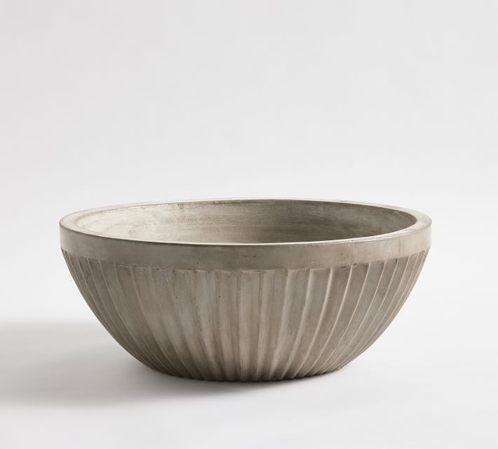 Concrete Fluted Planters | Pottery Barn (US)