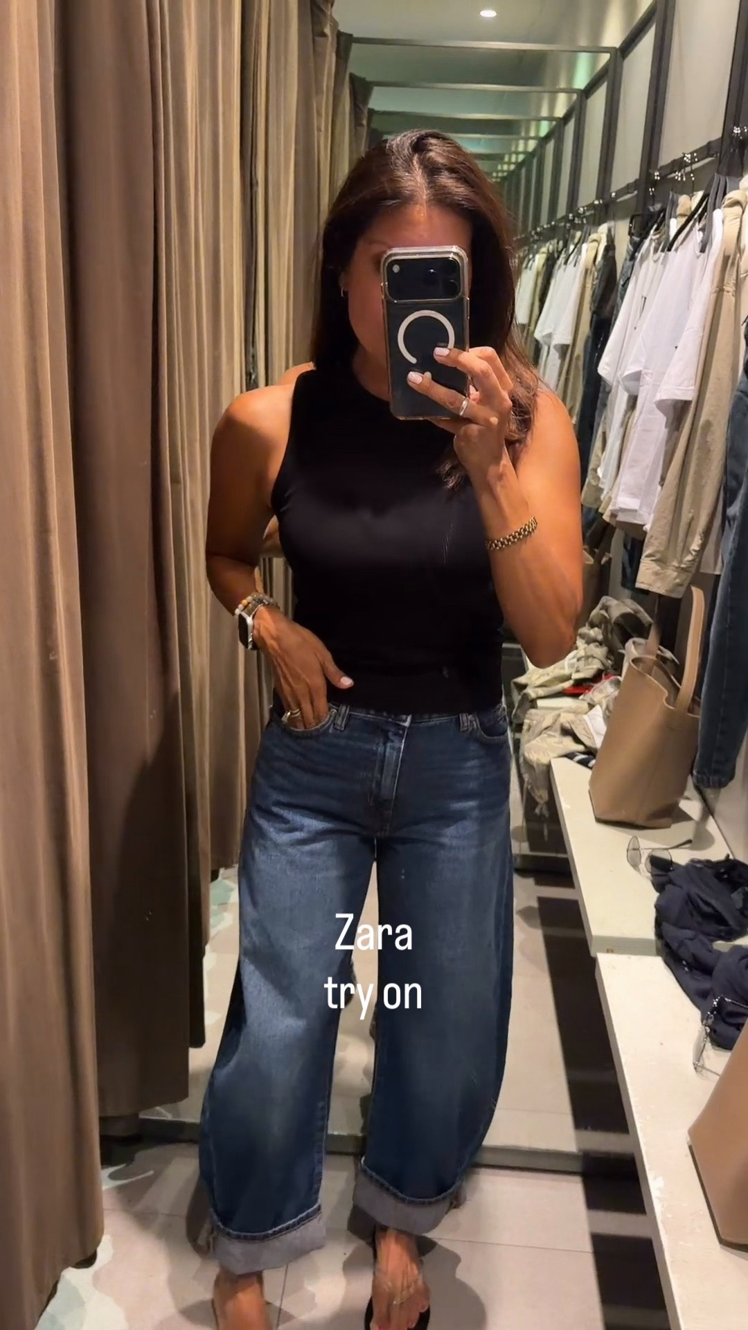 Stopped by Zara to try on a few things and bought a couple pieces. 

@Zara 
Jeans size 2 
Tops small 
Jacket xs need a small

#LTKSeasonal #LTKPetite #LTKOver40