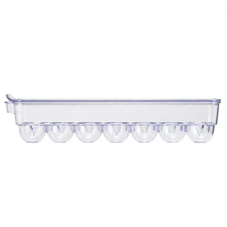 Mainstays Clear Plastic Egg Holder for Refrigerator (Holds 14 Eggs) | Walmart (US)