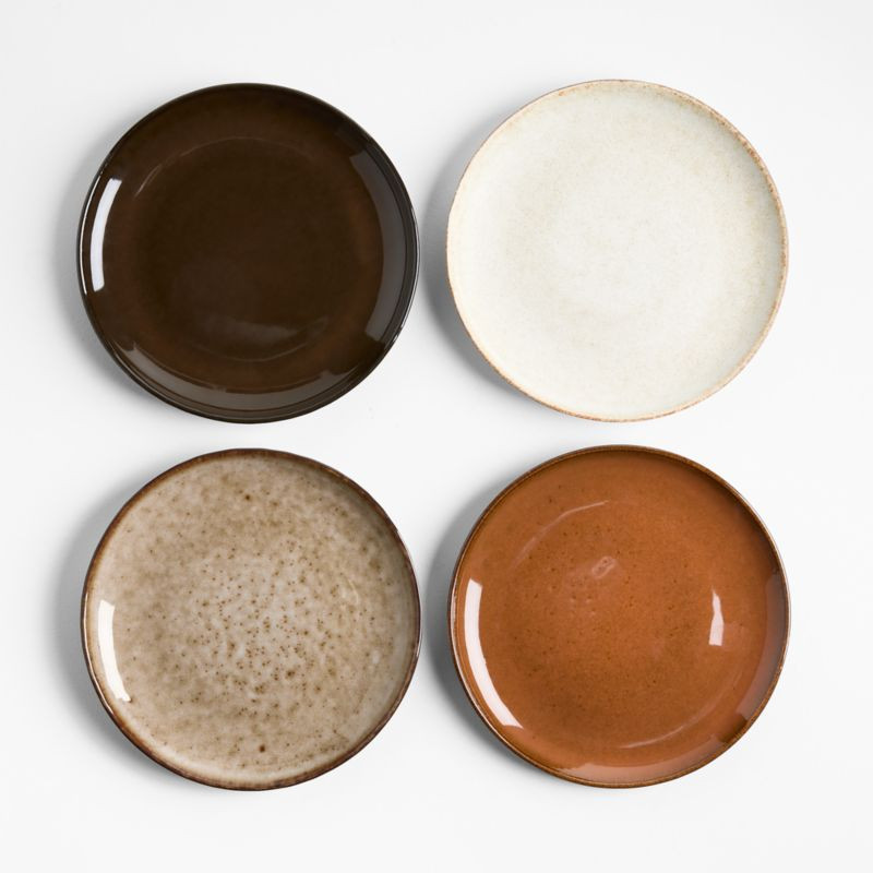 Marin Seasonal Stoneware Salad Plates 6.75", Set of 4 + Reviews | Crate & Barrel | Crate & Barrel