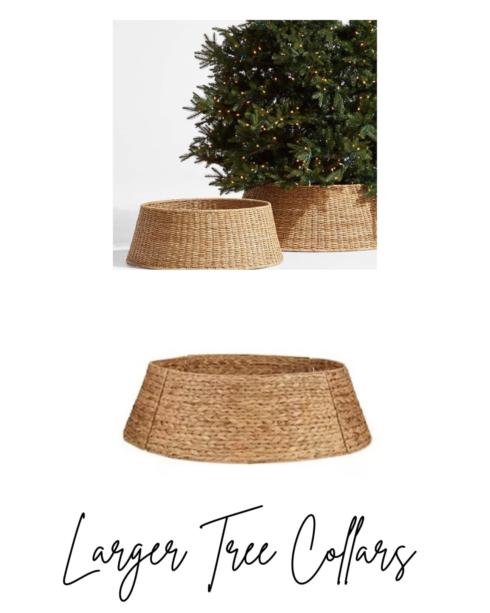 Finally found larger tree collars that can fit a tree base that is 32”! 

#LTKHoliday #LTKSeasonal #LTKhome