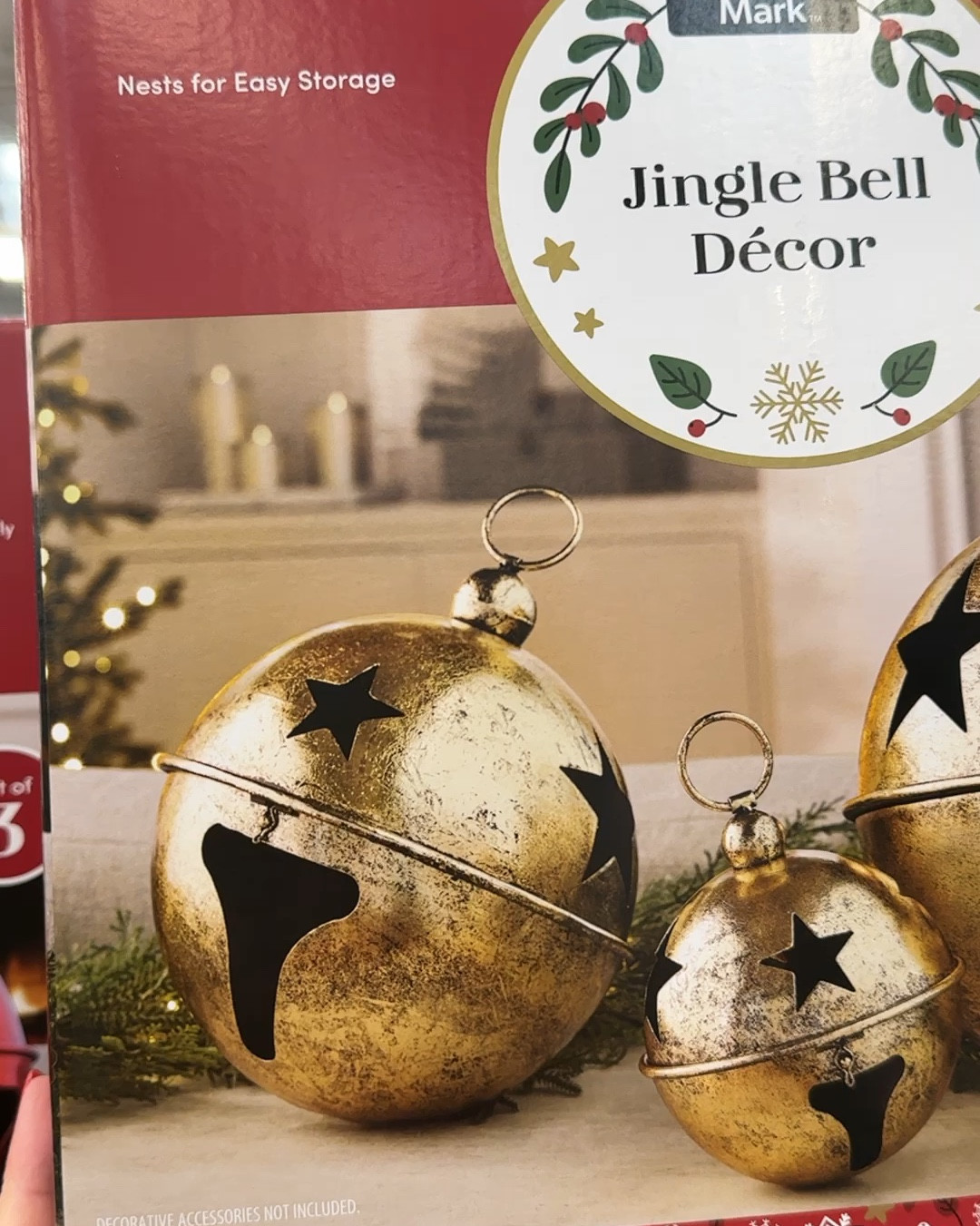 Beautiful set of Member’s Mark Jingle Bells spotted at Sam’s Club! They come in 2 colors and are $39.98. #samsclub #holiday 