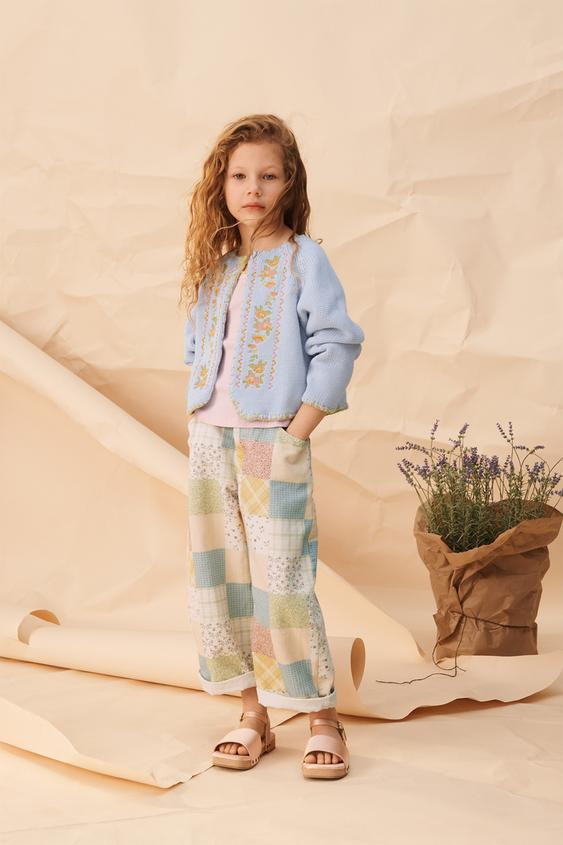 PATCHWORK BARREL PANTS | Zara US