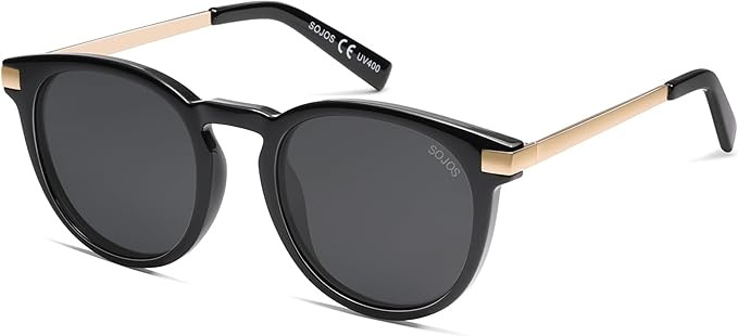 SOJOS Retro Round Polarized Sunglasses Womens Mens Classic Vintage Trendy Sunnies SJ2368 | Amazon (US)