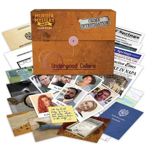 Murder Mystery Party Case Files Underwood Cellars Game, 1 or More Players Ages 14 and Up - Walmar... | Walmart (US)