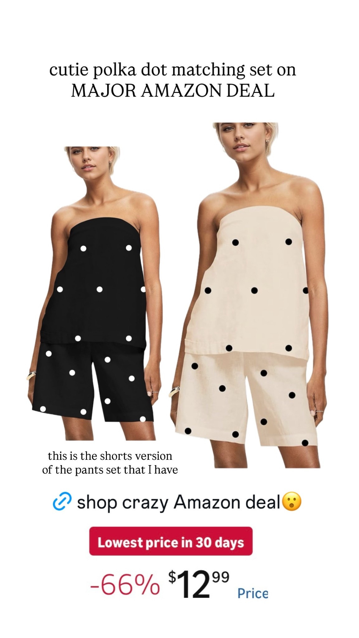 Polka dot matching set on crazy Amazon deal 


#LTKootd #LTKOver40 #LTKSaleAlert