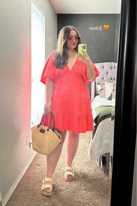 Plus size summer dress outfit 

Sizing: XL in dress / 2X in thigh short 

#LTKcurves #LTKsummer #LTKplussize