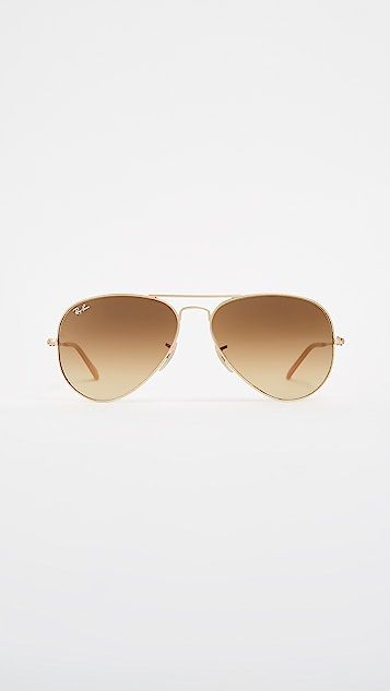 Matte Classic Aviator Sunglasses | Shopbop