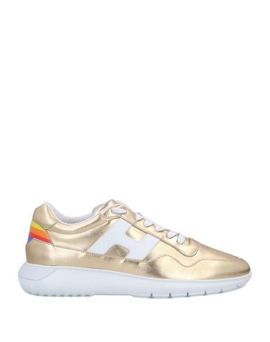 Hogan Woman Sneakers Gold Size 4.5 Leather | YOOX (US)